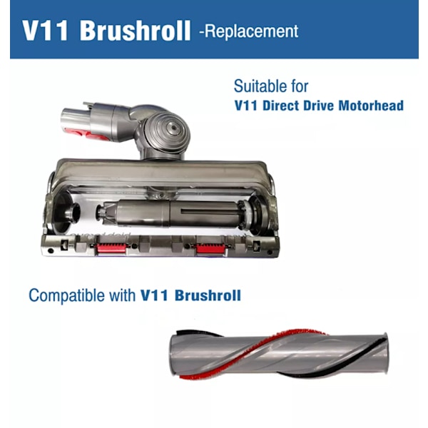 INF Rullborste för Dyson V11 Standardutgåva dammsugare