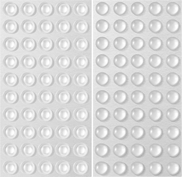 Självhäftande dörrstopp Skyddskuddar 100-pack