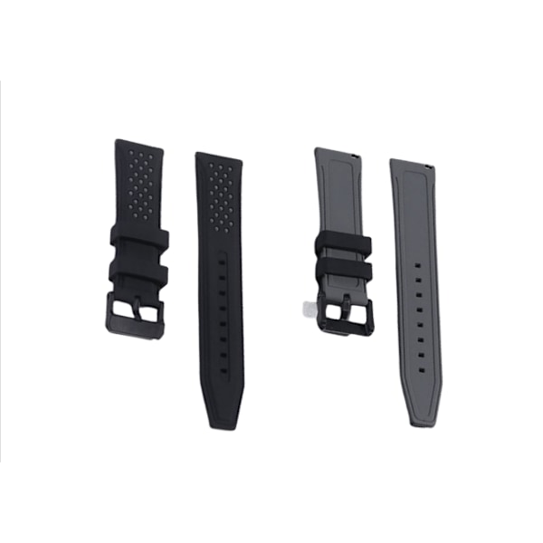 Silikonarmband för Huawei/Samsung/Garmin Grå 24 mm