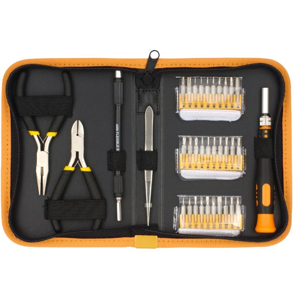 Precision bit set 1bit chisel 30 bits 2 pliers and tweezers