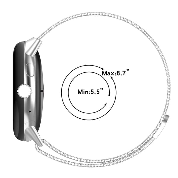 Milanese urrem til Google Pixel Watch Black S Black S