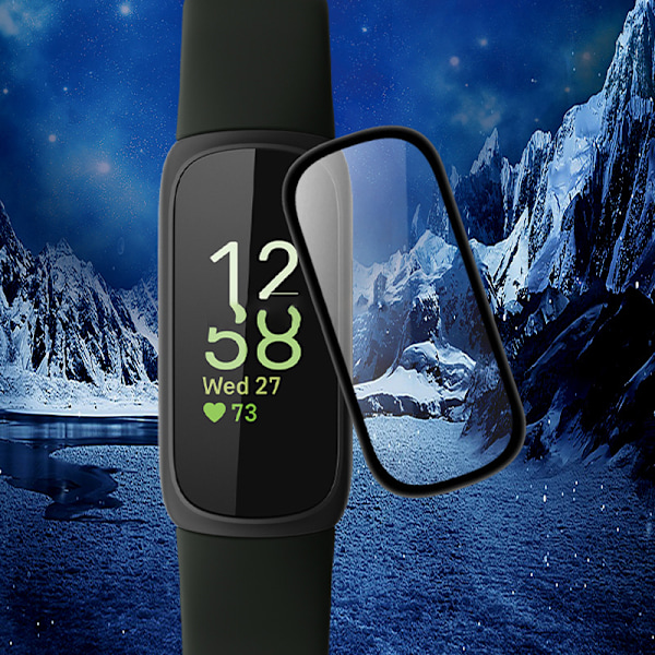 Fitbit Inspire 3:n näytönsuoja, 3D-kaareva pehmeä kalvo (2 kpl)