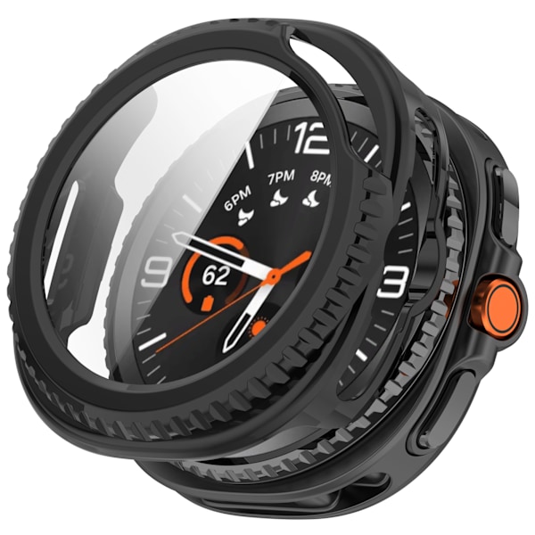 Stilfuldt etui til Samsung Watch Ultra2 & Watch8 Classic Sort