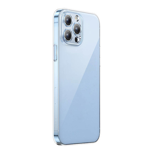 Telefonfodral Baseus Crystal Clear för 13 Pro Max (transparent) + skärmskydd i helhärdat glas + rengöringskit