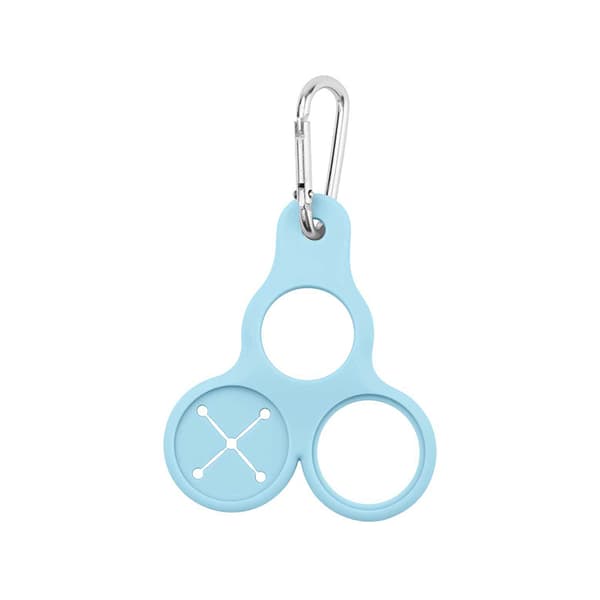 Silikoninen juomapullon pidikeklipsi - 4 kpl Blue Blue