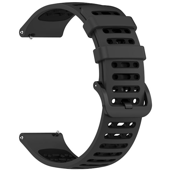 Silikoniranneke Xiaomi Watch S4/Keep Watch Pilot 1 -kellolle Musta + harmaa