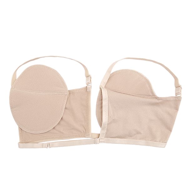 1 par vaskbare usynlige svedabsorberende indlæg til armhulerne cream color Beige