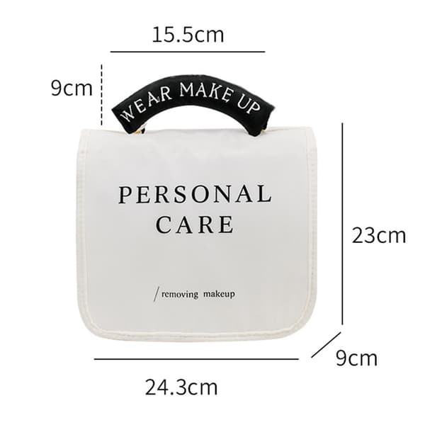 Kvadratisk necessär för resor White White