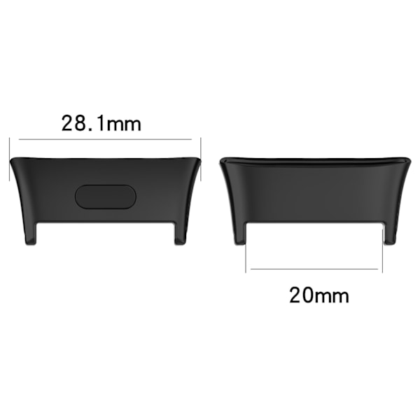 Klockbandsfästen - 1 par Redmi Watch 3 Svart