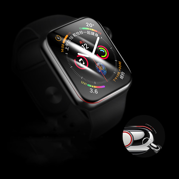 Svart Kompositskärmskydd för 42mm Apple Watch