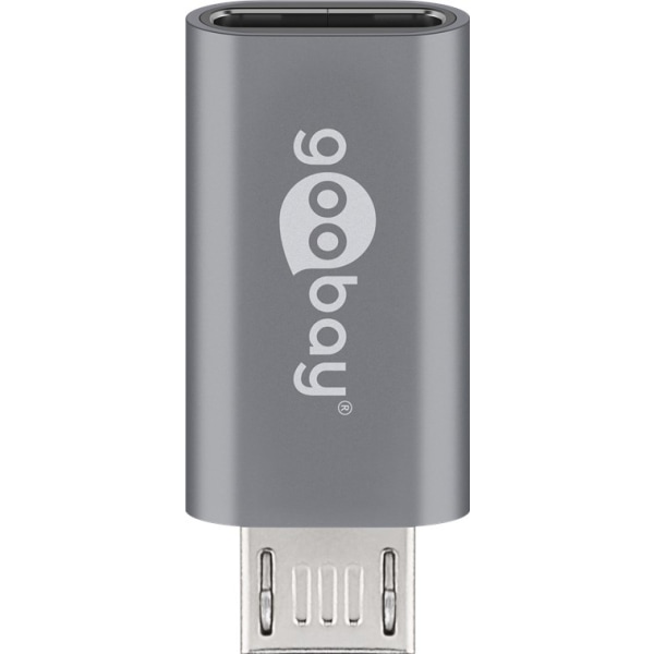 Goobay Micro-USB/USB-C™ OTG Hi-Speed-adapter för anslutning av l