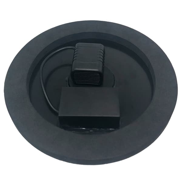Solcellsdriven Vattenfontän med Färgglad Belysning Black Black