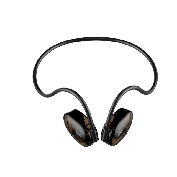 Bone conduction trådløse øretelefoner hovedtelefoner Bluetooth 5 Sort