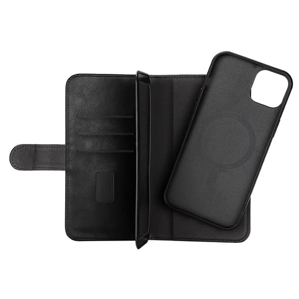 Lompakko 2in1 7 Korttipaikkaa MagSeries Musta - iPhone 14 Plus