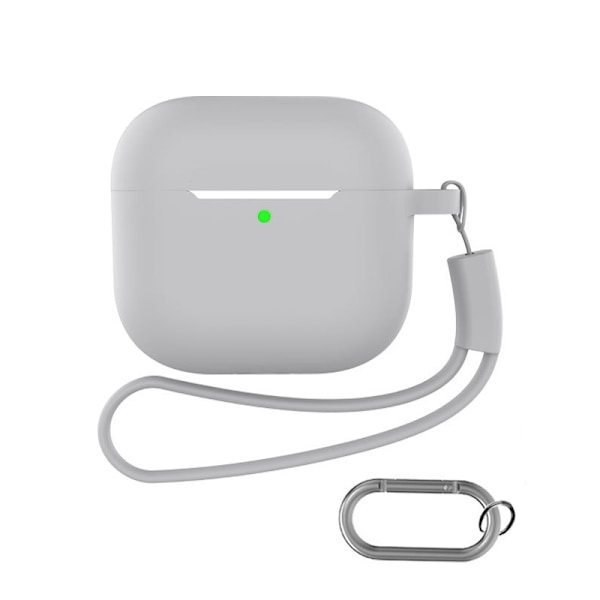 AirPods-etui med nøglering og tilbehør AirPods 4 Grå