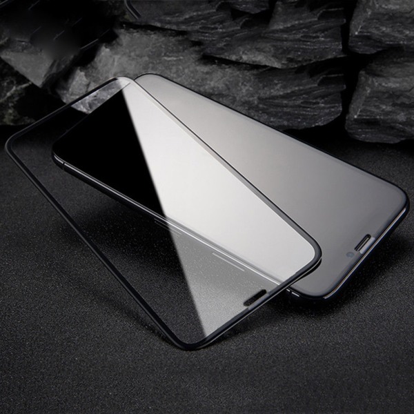 iPhone X Heldækkende 5D Hærdet Glas Skærmbeskyttelse - Sort