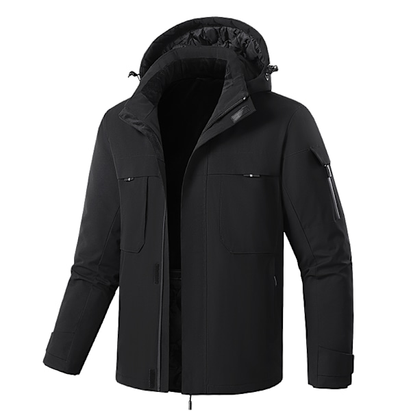 Musta lämmitetty takki - Dual Control 9 vyöhykettä 4XL