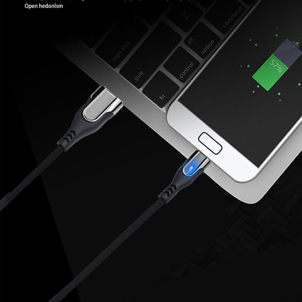 2-pack Type-C till USB-kabel 3.1A snabbladdning/datasynk 1 m Black Black