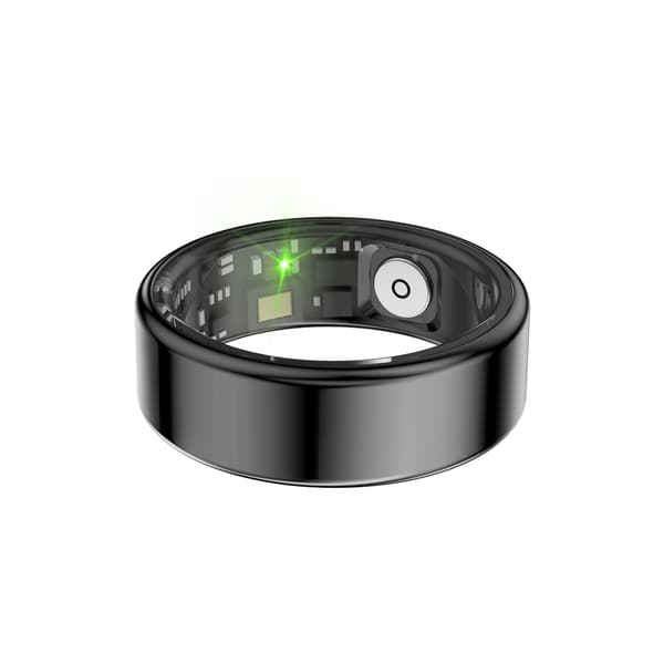 IP68+5AMT Vattentät Smart Ring - Hälsoövervakning, Sömnanalys och Gestkontroll för Android och iOS Black Black
