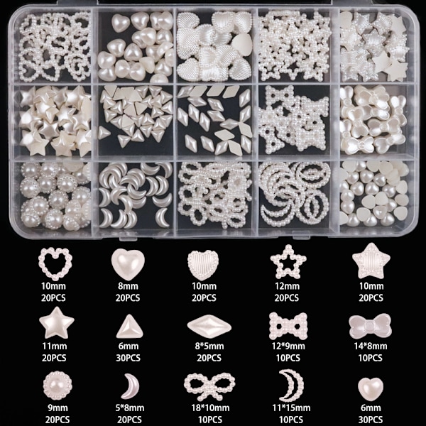 DIY-set för nageldekoration med blandade pärlor
