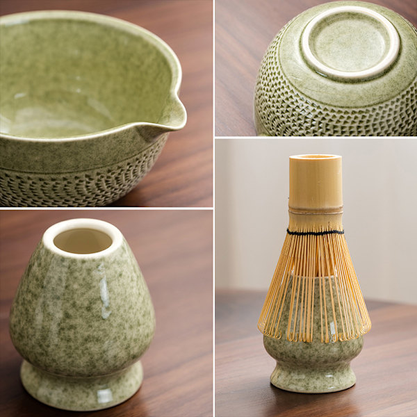 Matcha Whisk Sæt: SQ Jade Knife Matcha 8-Piece Rustfrit Stål