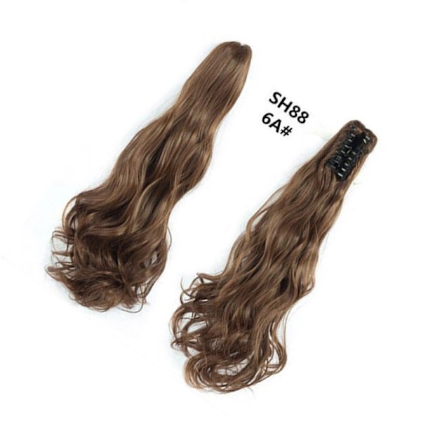 Claw Clip Hästsvansförlängning - Lång Lockig Vågig Hårklämma Modell 4
