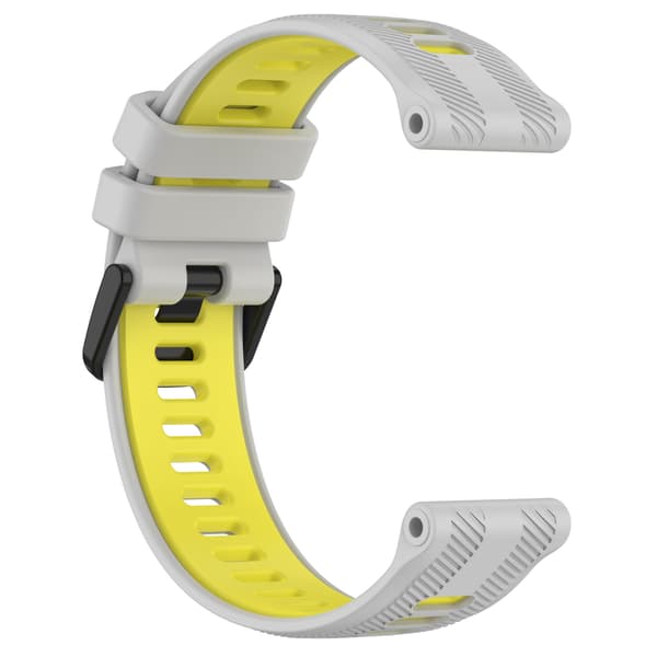 Harmaankeltainen silikoniranneke Garmin Forerunner 965:lle