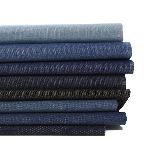 Fyrkantiga stryka-på laglappar för jeans 5-pack Denim blå 5x7.5 cm