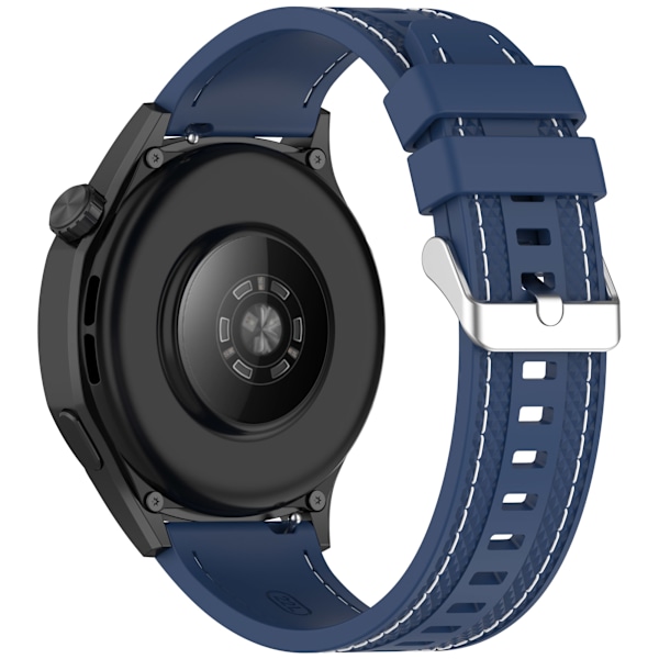 Silikonarmband för bilsömmar för Xiaomi Watch S4 & Huawei GT5 Blå