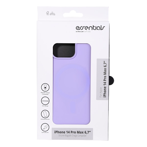 iPhone 14 Pro Max Silicone Mag back cov,Purpl