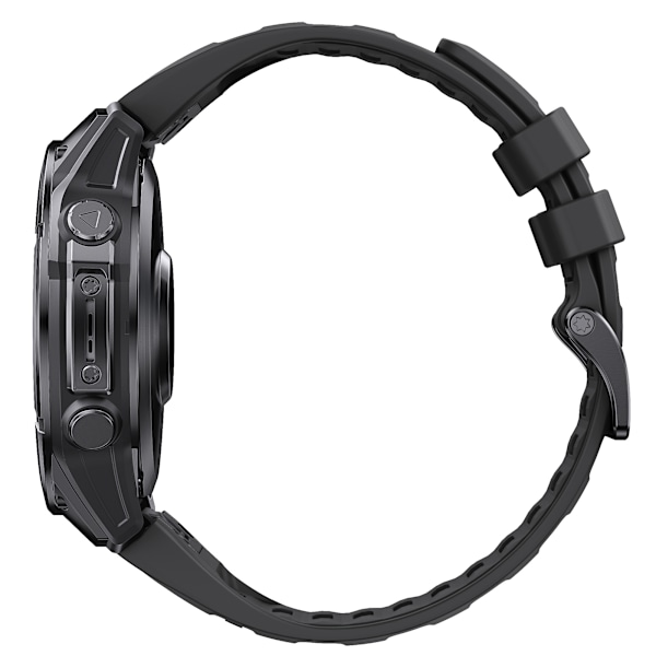 22 mm silikonebånd med hurtigudløsning til Garmin Fenix 8 47 mm Sort