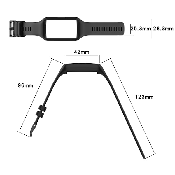 Kellon ranneke silikonikotelolla Huawei Band 7 / Band 6 / Band 6 Pro, Honor Band 7 / Band 6 Vaaleanpunainen