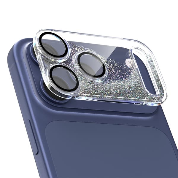 PC Kameralinsskydd kompatibelt med iPhone 17 Pro Max - Rep- och stöttåligt Silver Silver
