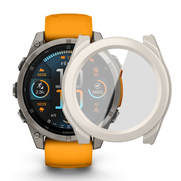 Skyddsfodral för Garmin Fenix 8 Vit M