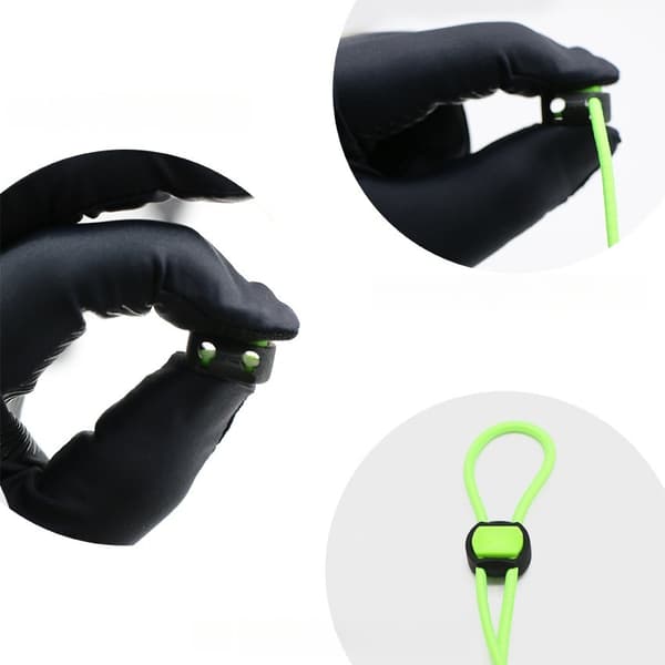 (10-pack) Elastiska Bungee Cord Justeringsspännen - Plast Toggle Stoppers för Sladdjustering Black Black
