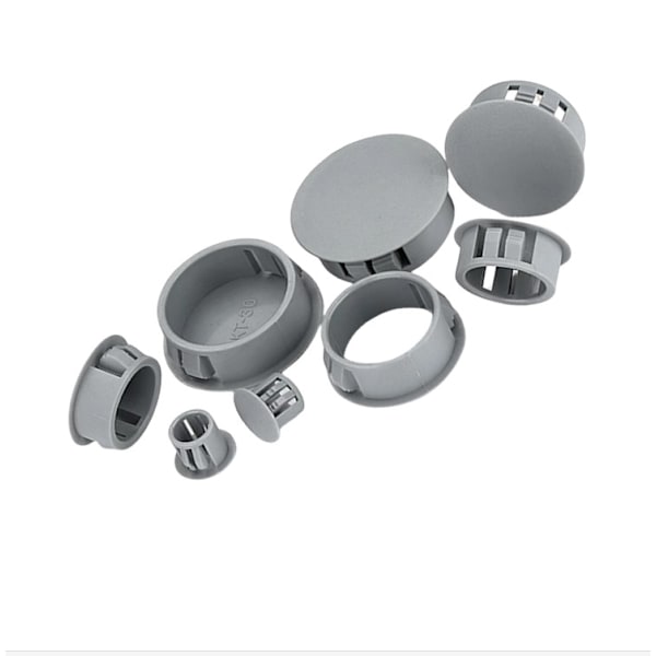 20 mm:n reikätulpat, napsautettavat muoviset reikien kannet (10 kpl)