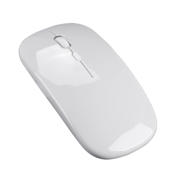 Trådlös Mus 2.4G - Tyst Optisk Datormus Vit