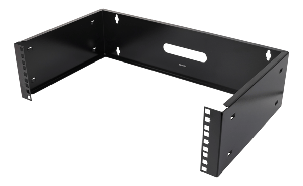 19" wall mount, 3U, max 25kg, steel construction, black