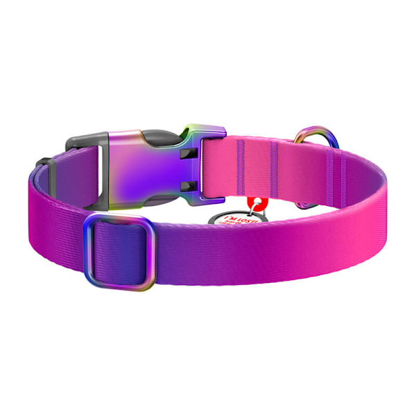 Waudog gradientti nylon-kaulapanta QR-koodilla, violetti, koko M