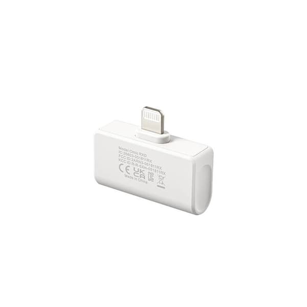 Trådlös 2,4 GHz Mikrofon x2 Omic-D Lightning Vit