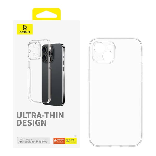 Telefonfodral för iPhone 15 Plus Baseus OS-Lucent Series (Klar)
