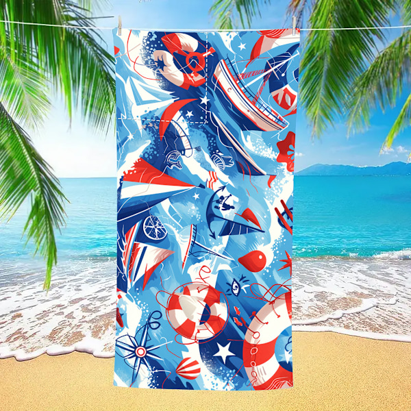 Rantapäiväpyyhe -reppuyhdistelmä YTB-001-9 80x160 cm Malli 4