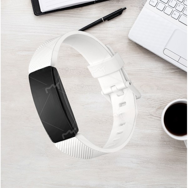 Premium-silikoninen vaihtoranneke Fitbit Inspire -sarjaan Valkoinen