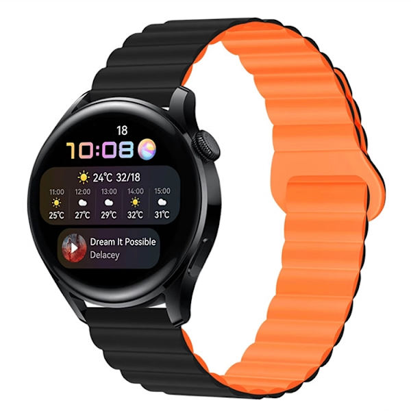 Kellon hihna Huawei GT4:lle, Samsung Watch6:lle, 22mm