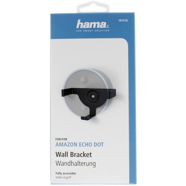 HAMA Väggfäste Amazon Echo Dot (2:a Gen) Svart