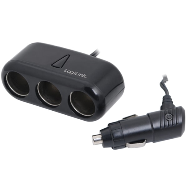 Ciggadapter-splitter 3-port Svart