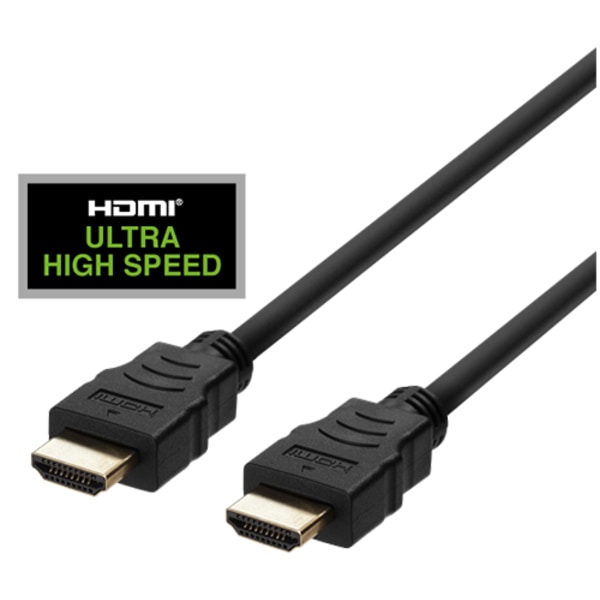 ULTRA High Speed HDMI-cable, 48Gbps, 1m, black