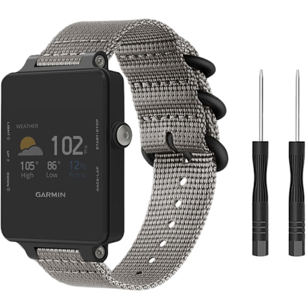 Nylon urrem til Garmin Vivoactive Acetate Grå