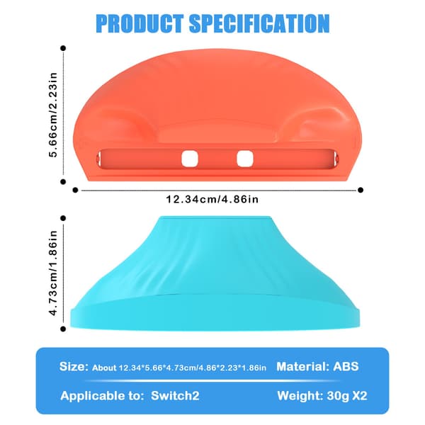 Switch2 Controller Mouse Easy Stand - Forbedre Din Spiloplevelse Red+Blue Red+Blue
