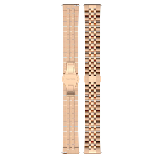 Google Pixel Watch3 45 mm rem i rustfrit stål Rose guld